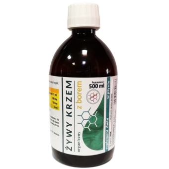 Organis Żywy krzem z borem płyn 500ml cena 80,90zł