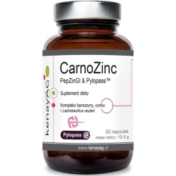 Kenay CarnoZinc PepZinGI & Pylopass 60 kapsułek cena 117,94zł