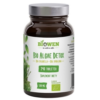 Biowen BIO Algae Detox (chlorella ze spiruliną)  240tabletek cena 50,50zł