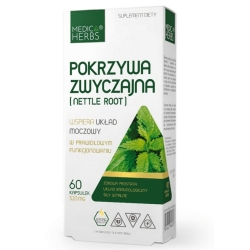 Medica Herbs Pokrzywa (Nettle Root) 520mg 60kapsułek cena 20,79zł