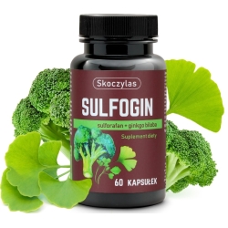 Skoczylas Sulfogin Sulforafan + Ginkgo Biloba 60kapsułek cena 38,00zł