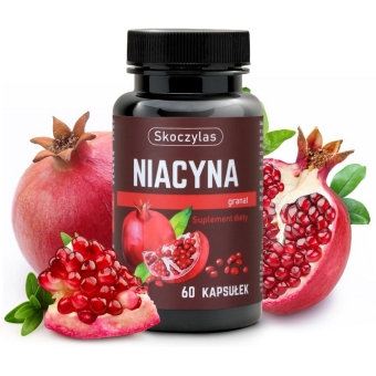 Skoczylas Niacyna z granatem 60kapsułek cena 29,00zł