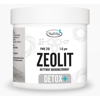 Zeolit Detox Plus 2µm 95% proszek 300g Natvita cena 117,00zł