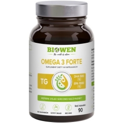 Biowen Omega 3 Forte (1000mg EPA, 500mg DHA) 90kapsułek cena 69,99zł