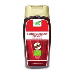 Syrop z agawy ciemny bezglutenowy 350 g (250 ml) BIO Bio Planet cena 15,75zł