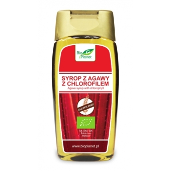 Syrop z agawy z chlorofilem bezglutenowy 350 g (250 ml) BIO Bio Planet cena 15,75zł