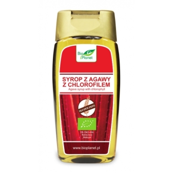 Syrop z agawy z chlorofilem bezglutenowy 350 g (250 ml) BIO Bio Planet cena 14,25zł