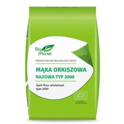 Mąka orkiszowa razowa typ 2000 1 kg BIO Bio Planet cena 11,69zł