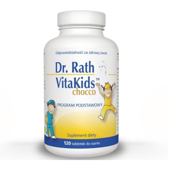 Dr Rath VitaKids chocco 120 tabletek do ssania cena 139,99zł