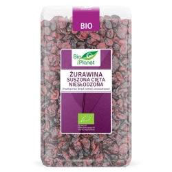 Żurawina suszona cięta niesłodzona BIO 1kg Bio Planet cena 131,85zł