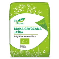 Mąka gryczana jasna BIO 1kg Bio Planet cena 14,39zł