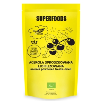 Acerola sproszkowana liofilizowana 100 g BIO Bio Planet cena 31,75zł