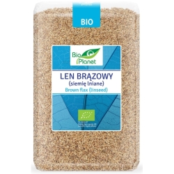 Len brązowy (siemię lniane) 2 kg BIO Bio Planet cena 23,40zł