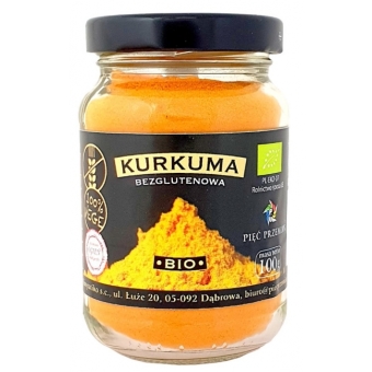 Kurkuma BIO 100 g Pięć Przemian cena 11,65zł