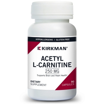 Kirkman Acetyl L-Carnitine 250 mg (Hypoallergenic) L-karnityna 90kapsułek OSTATNIA SZTUKA cena 149,00zł