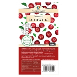 Żurawina suszona z sokiem jabłkowym 250 g Pięć Przemian cena 18,15zł