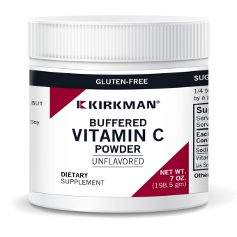 Kirkman Buffered Vitamin C Powder - Unflavored witamina C bez smaku w proszku 198,5g cena 212,90zł