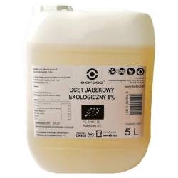 Ocet jabłkowy 5% niefiltrowany 5 L BIO Horeca (Bio Food) cena 66,29zł