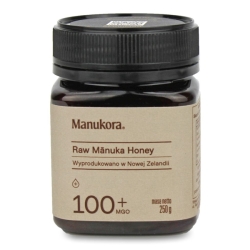 Miód Manuka RAW MGO 100+  250 g Manukora cena 77,40zł