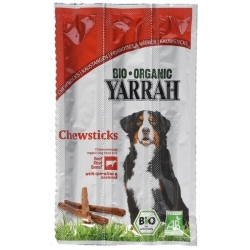 Przysmaki dla psa wołowe ze spiruliną i algami morskimi 3 sztuki (33 g) BIO Yarrah cena 9,45zł