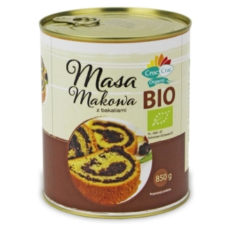 Masa makowa z bakaliami 850 g BIO Croc-Crac Bioveri cena 28,59zł