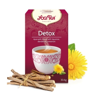 Herbata oczyszczająca detox 17 saszetek x 1,8g BIO Yogi Tea cena 11,45zł