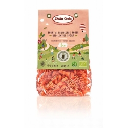 Makaron z czerwonej soczewicy sport bezglutenowy 250 g BIO Dalla Costa cena 11,89zł