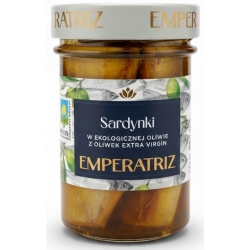 Sardynki europejskie w BIO oliwie z oliwek extra virgin 190g Emperatriz cena 21,39zł