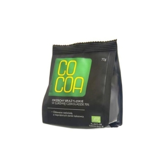 Cocoa orzechy brazylijskie w surowej czekoladzie 70 g BIO cena 23,45zł