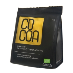 Cocoa banany w surowej czekoladzie 70 g BIO cena 15,49zł