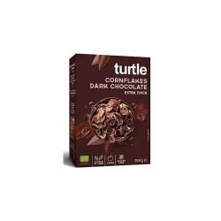 Płatki kukurydziane w polewie z ciemnej czekolady bezglutenowe 250 g BIO Turtle cena 35,45zł