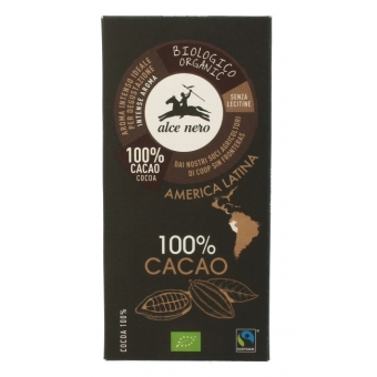 Tabliczka gorzka 100% kako 50 g BIO Alce Nero cena 17,05zł