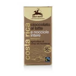 Czekolada mleczna z orzechami 100g BIO Alce Nero cena 21,29zł