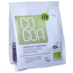 Cocoa orzechy laskowe w czekoladzie kokosowej 70 g BIO cena 17,50zł