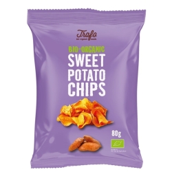 Chipsy z batatów smażone na oleju słonecznikowym BIO 80g Trafo cena 15,45zł
