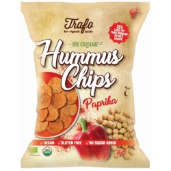 Chipsy z ciecierzycy z papryką bezglutenowe 75g BIO Trafo cena 11,39zł