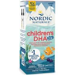 Nordic Naturals Children's DHA Xtra 880mg (Kwasy omega-3 JAGODA) 60ml cena 122,90zł