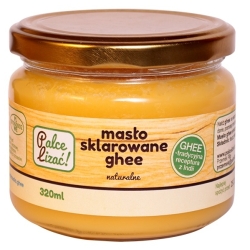 Masło sklarowane naturalne Ghee 320ml słoik Palce Lizać cena 33,90zł