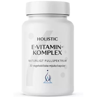 Holistic E-vitamin komplex witamina E naturalna mieszanka tokoferoli z oleju słonecznikow 30kapsułek cena 129,00zł