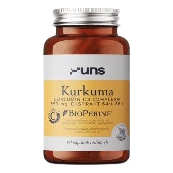 UNS Kurkumina + Bioperine 60kapsułek cena 98,94zł