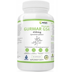 Gurmar GS4 75% (Gymnema sylvestris) 90kapsułek Wish Pharmaceutical cena 45,95zł
