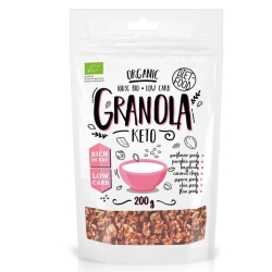 Keto granola kokos i chia 200 g BIO Diet Food cena 19,89zł