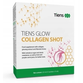Tiens Glow collagen shot 15 saszetek cena 178,00zł
