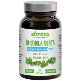 Biowen Rhodiola rosea (Różeniec Górski) 420mg 60kapsułek cena 49,90zł