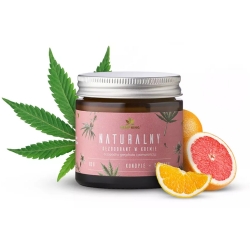 Naturalny dezodorant w kremie z CBD o zapachu grejpfruta i pomarańczy HempKing 65g cena 54,31zł