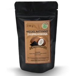 Raw Forest Węgiel aktywny z łupin kokosa proszek 250g cena 48,00zł