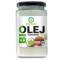 Olej kokosowy virgin z pierwszego tłoczenia 670 g BIO Bio Food cena 44,00zł