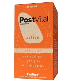 OneSano PostVital Active postbiotyk 60kapsułek cena 99,00zł
