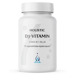 Holistic Witamina D3 2000 i kokosolja 90 kapsułek cena 74,00zł