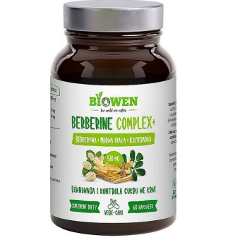 Biowen Berberine Complex+ Berberyna komplex 60kapsułek cena 72,99zł